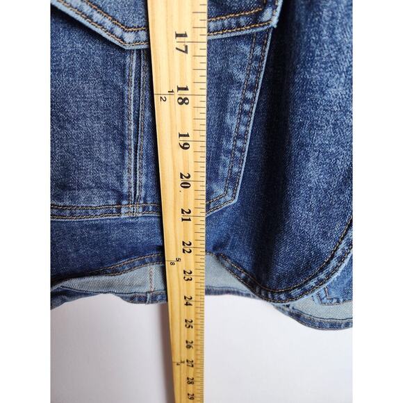 GAP Vintage Jean Jacket sz S gathered waist Y2K retro style preppy boho classic - Picture 6 of 6